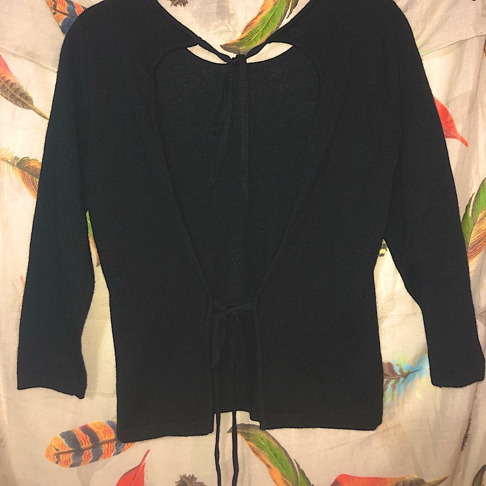 Brandy Melville Tie Back Knit Top